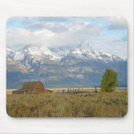 Mousepad Nuvens sobre as montanhas de Teton
