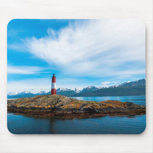 Mousepad Nuvens sobre um farol perto de Ushuaia, Argentina (Frente)