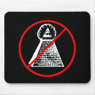 Mousepad NWO de Nova Ordem Mundial Anti-Illuminati