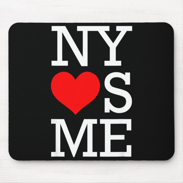 Mousepad Ny Loves Me Funny I Heart New York  (Frente)