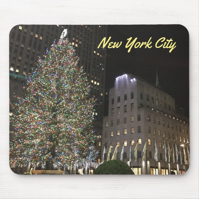 Mousepad NYC New York Natal Tree Rockefeller Center (Frente)