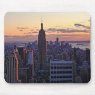 Mousepad NYC Skyline imediatamente antes do pôr do sol
