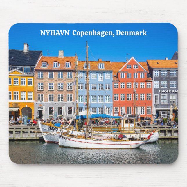 Mousepad Nyhavn Copenhagen Dinamarca (Frente)