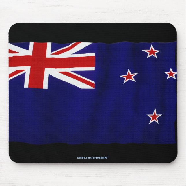 Mousepad NZ Bandeira do Mundo Patriótico da Nova Zelândia F (Frente)
