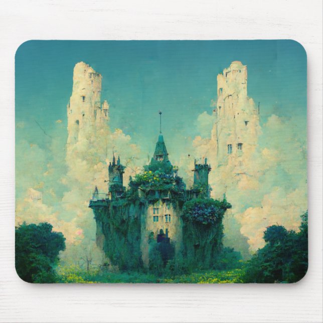 Mousepad O Abandonado Chateau Fantasy Sci-Fi (Frente)