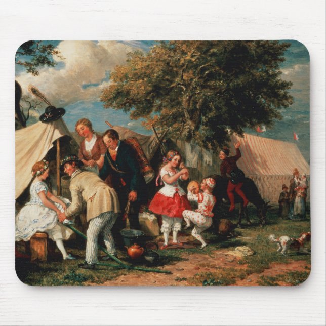 Mousepad O acampamento das acrobatas, penas de Epsom (Frente)