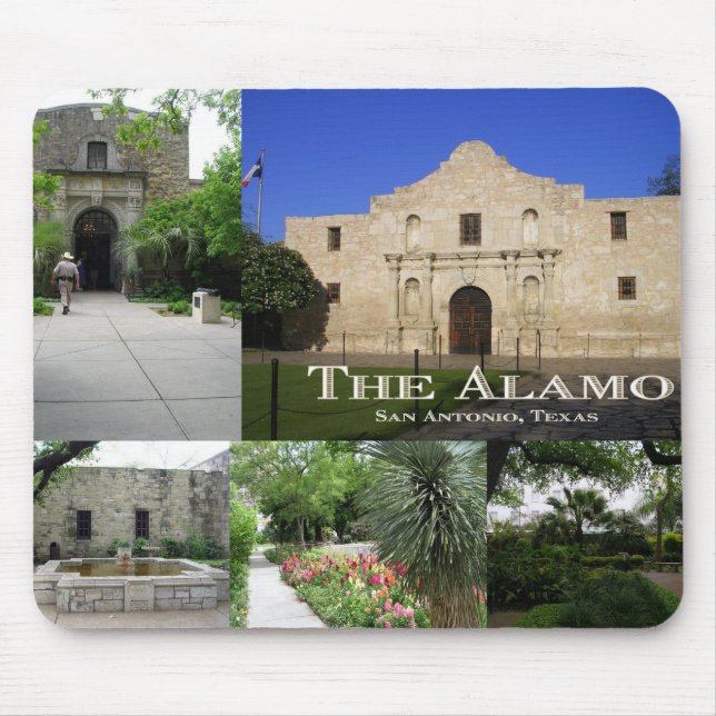 Mousepad O Alamo, San Antonio, Texas (Frente)