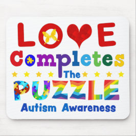 Mousepad O amor completa a Quebra-cabeça