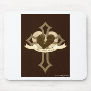 Mousepad O amor cura certamente - o Sepia