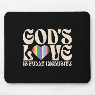 Mousepad O Amor de Deus é Totalmente Inclusivo Cristão Lgbt
