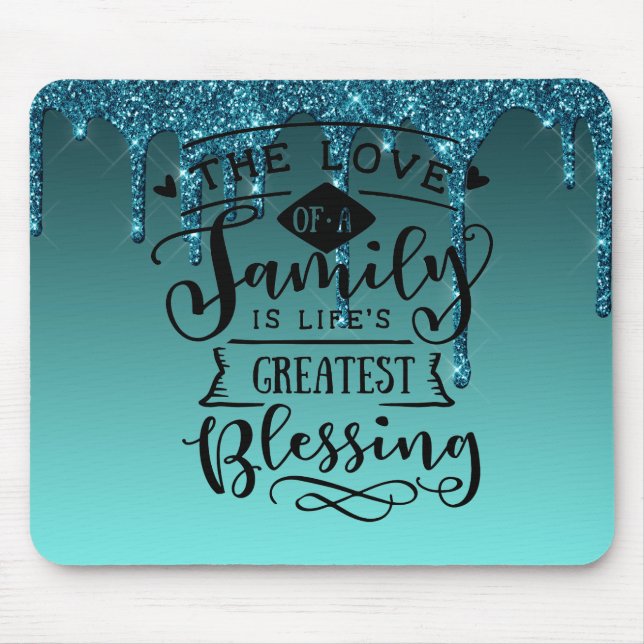 Mousepad O amor de uma família é (Frente)