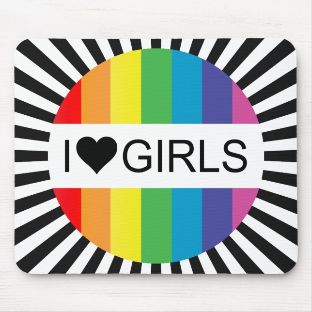 Mousepad o amor do arco-íris. (Frente)