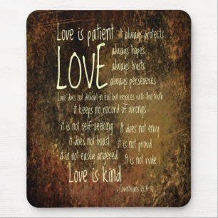 Mousepad O amor é mistura paciente