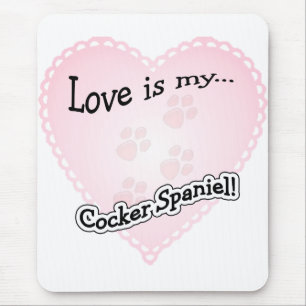 Mousepad O amor é o meu Cocker Spaniel