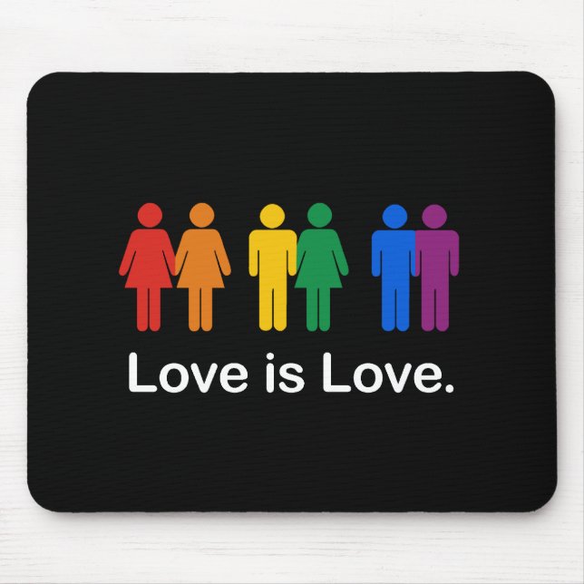 MOUSEPAD O AMOR É PRETO DO AMOR (Frente)