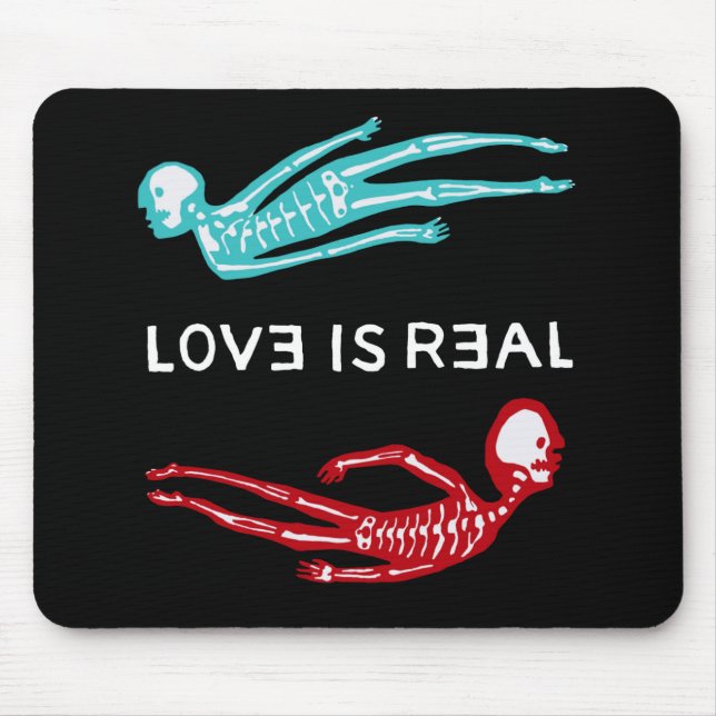 Mousepad O amor é real  (Frente)