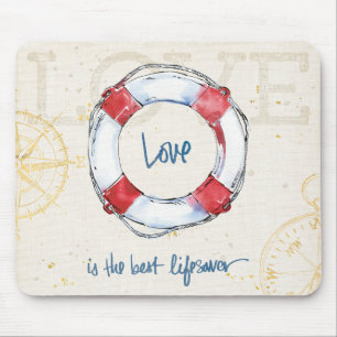 Mousepad O amor litoral das citações é o melhor lifesa