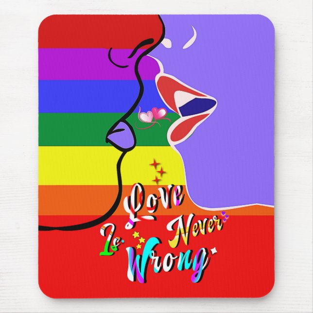 Mousepad O amor nunca é orgulho errado (Frente)