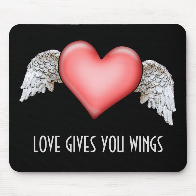 Mousepad O amor te dá Asas (Frente)
