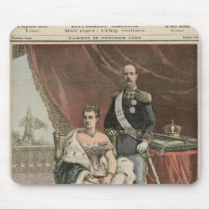 Mousepad O aniversário de casamento de prata do rei