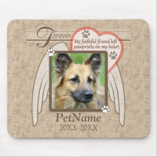 Mousepad O anjo para sempre amado voa o costume da simpatia
