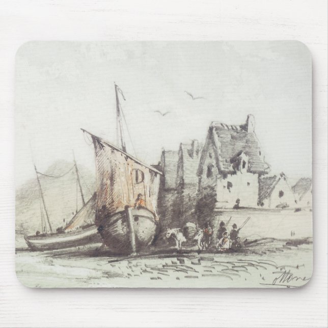Mousepad O Antigo Quarto "Pollet" de Dieppe (Frente)