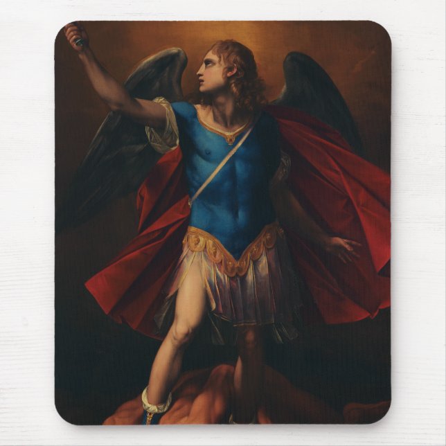 Mousepad O Arcanjo Miguel por Cavaliere d'Arpino (Frente)