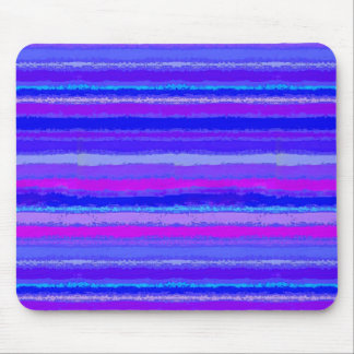 Mousepad O arco-íris áspero listra roxos, rosa e azul