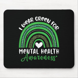 Mousepad O Arco-Íris Em Março Vestimos Conscientes Da Saúde
