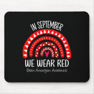 Mousepad O Arco-Íris Em Setembro Veste Aneurismo Do Cérebro