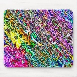 Mousepad O arco-íris psicadélico estripa a arte do Fracta
