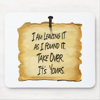 Mousepad O atlas do sinal de Wyatt Shrugged o tapete do