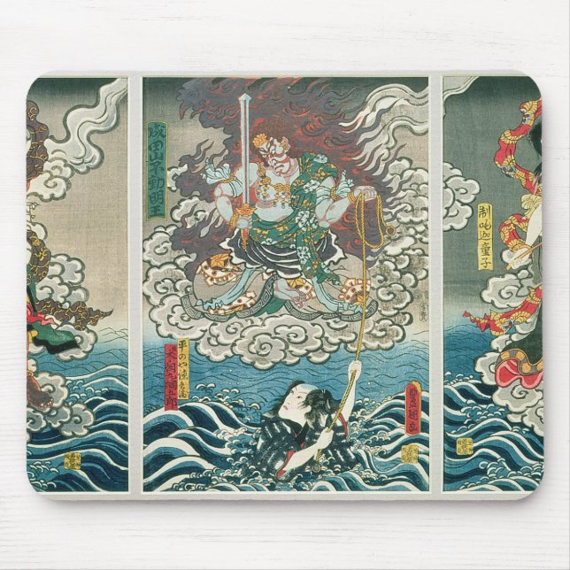 Mousepad O ator Ichikawa Ebizo V como a deidade Fudo Myoo (Frente)