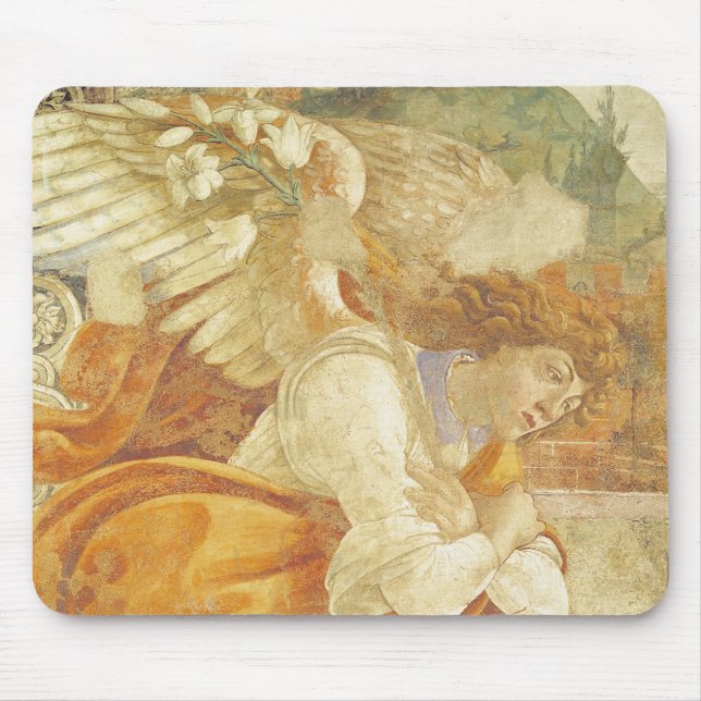 Mousepad O aviso, detalhe do arcanjo (Frente)