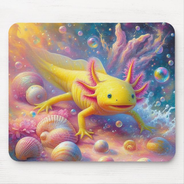 Mousepad O Axolote Alegre (Frente)