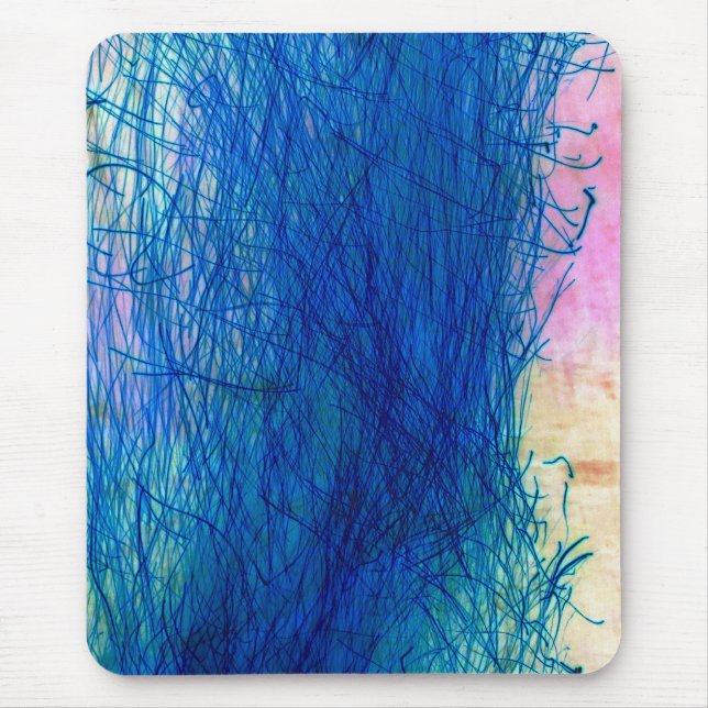 Mousepad O azul acende o tapete do rato (Frente)