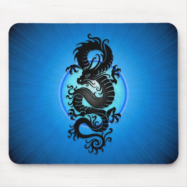 Mousepad O azul estourou o dragão chinês (Frente)