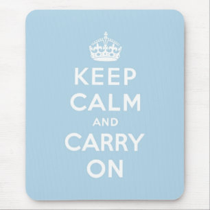 Mousepad O azul mantem a calma e continua