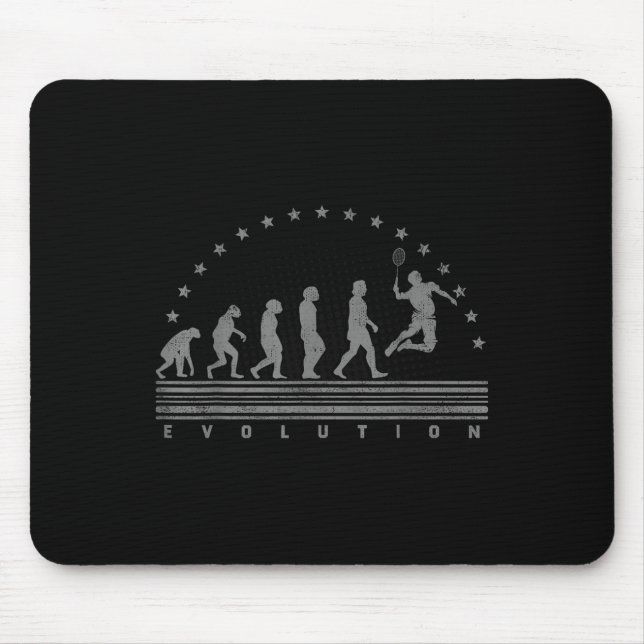 Mousepad O Badminton Evolutions Retro Shuttle Masculino Bad (Frente)