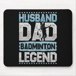 Mousepad O Badminton lê o Badminto do Tartaruga Retro