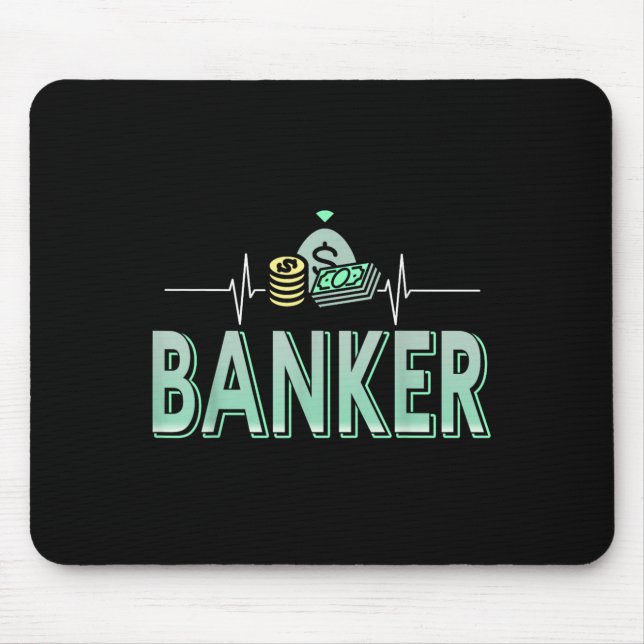 Mousepad O Banco Me Leva Dinheiro É O Meu Pulso (Frente)
