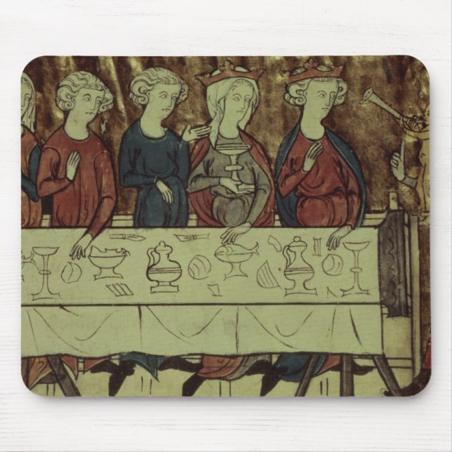 Mousepad O banquete do aniversário de Nubien, rei de (Frente)