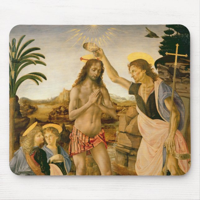 Mousepad O baptismo do cristo por John The Baptist (Frente)