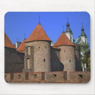 Mousepad O Barbican e a Igreja Paulina, Varsóvia,