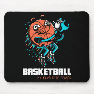 Mousepad O Basquete É A Minha Diversão Favorita Da Estação