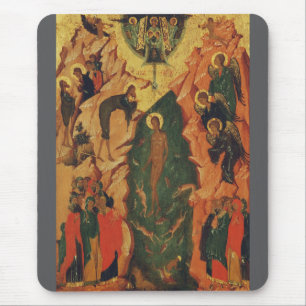 Mousepad O Batismo de Cristo ícone bizantino