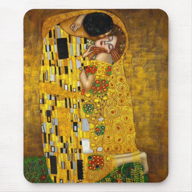 Mousepad O beijo por Gustavo Klimt (Frente)