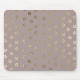 Mousepad O brilho Dourado do falso elegante e feminino
