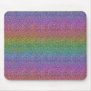 Mousepad O brilho fino do falso Sparkles arco-íris