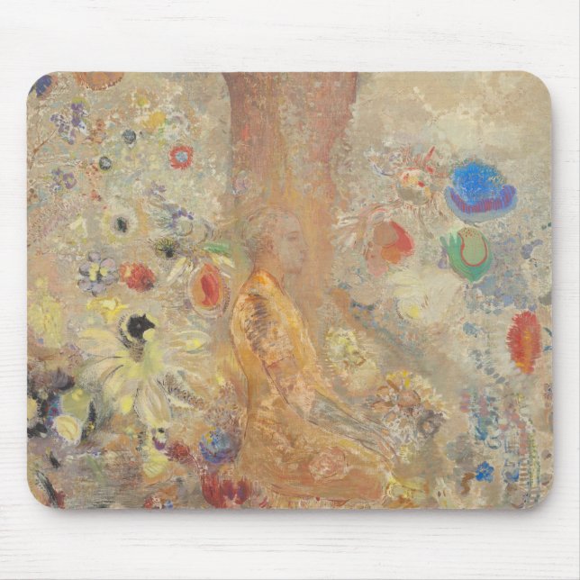 Mousepad O Buda por Odilon Redon (Frente)